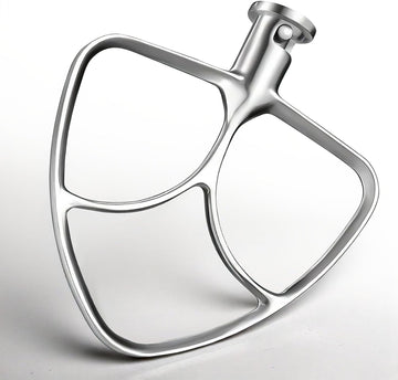 Karoxy Stainless Steel Flat Beater - Aftermarket Paddle Attachment Compatible with KitchenAid 4.5 & 5.0 Qt Tilt-Head Stand Mixers (K45SS, KSM150, KSM180) - Dishwasher Safe Replacement