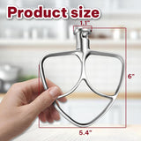 Flat beater dimensions showing 5.4 inch width and 6 inch height