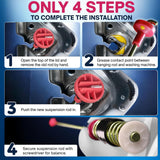 Karoxy Washer Suspension Rods - 4-Pack Aftermarket Replacement Compatible with Select Samsung Top-Load Washers (Cross-Reference: DC97-16350, DC97-05280) - Not OEM